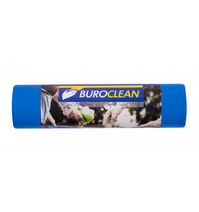 Пакети для сміття 240л/5 шт, міцні, сині, 900х1300мм, 35мкм BuroClean EuroStandart ( 10200061 )