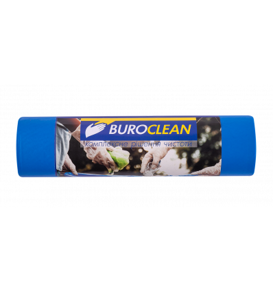 Пакети для сміття 240л/5 шт, міцні, сині, 900х1300мм, 35мкм BuroClean EuroStandart