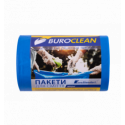 Пакети для сміття 60л/40 шт, міцні, сині 600х800мм, 21мкм BuroClean EuroStandart ( 10200037 )