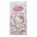 Серветки вологі Smile Hello kitty з вітамінами 15шт