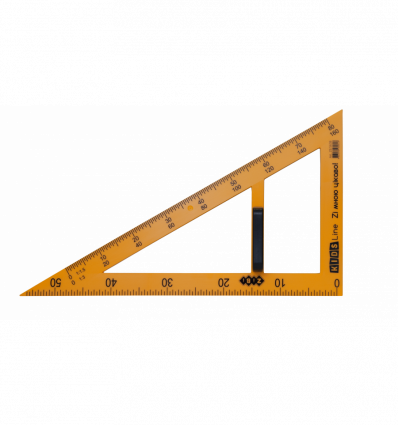 Угольник TEACHER 90°/60° для школьной доски 50 см, желтый, KIDS Line ZB.5638