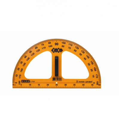 Транспортир TEACHER для школьный доски 50 см, желтый, KIDS Line ZB.5659