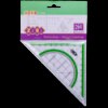 Косинець 2 в 1,140мм, 90 ° / 45 °, з салатовою смужкою, блістер, KIDS Line ZB.5623-15