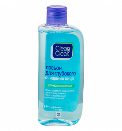 Лосьон для лица Clean & Clear для глубокого очищения 200мл