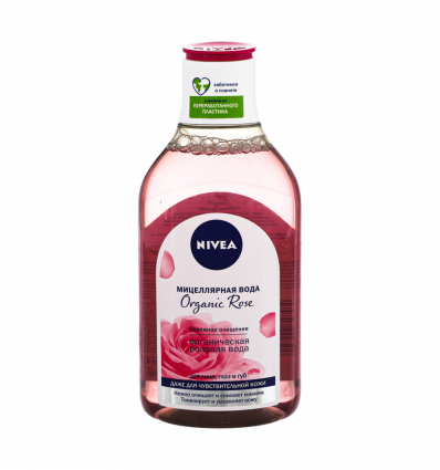 Вода міцелярна Nivea Organic Rose для чутливої шкіри 400мл