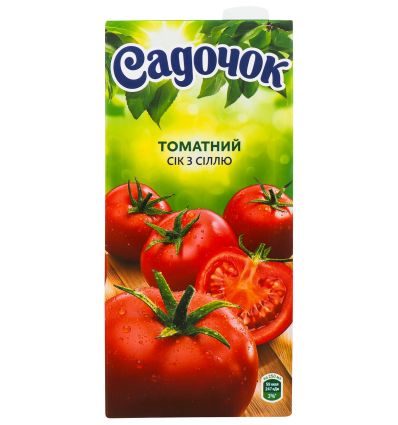 Сок Садочок томатный с солью 0,95л