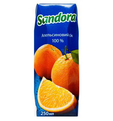 Сік Sandora Апельсиновий 250мл