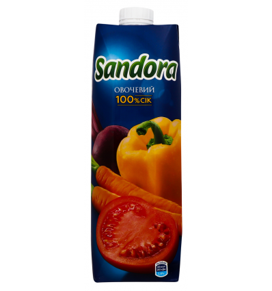 Сік Sandora овочевий з м`якоттю 0,95л