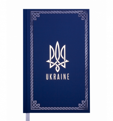 Ежедневник датир. 2022 UKRAINE, A6, синий