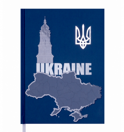 Щоденник датов. 2022 UKRAINE, A5, кобальтовий