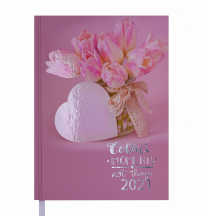 Ежедневник датир. 2022 ROMANTIC, A5, светло-розовый