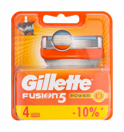 Касети для гоління Gillette Fusion Power змінні 4шт