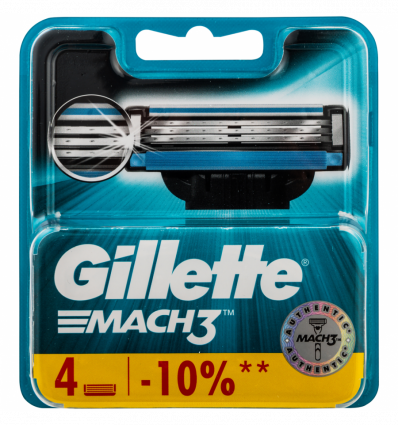 Касети для гоління Gillette Mach3 змінні 4шт