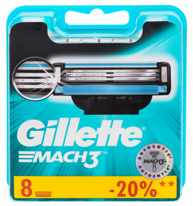 Кассеты для бритья Gillette Mach3 сменные 8шт