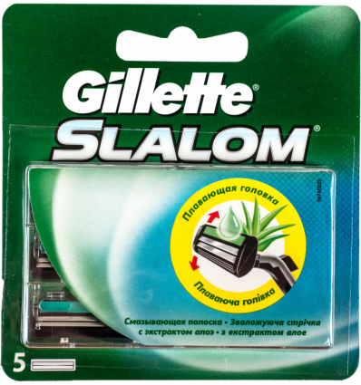 Кассеты для бритья Gillette Slalom сменные 5шт