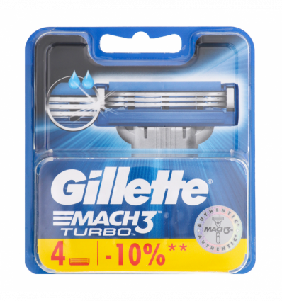 Касети для гоління Gillette Mach3 Turbo змінні 4шт