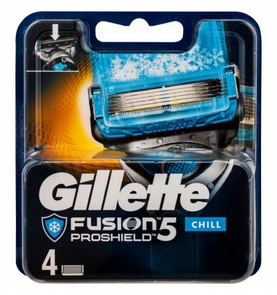 Кассеты для бритья Gillette Fusion Proshield Chill сменные 4шт