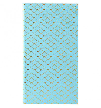 Блокнот Axent Scale 8449-07-A, 90x160 мм, 48 аркушів, лінія, гнучка обкладинка, блакитний