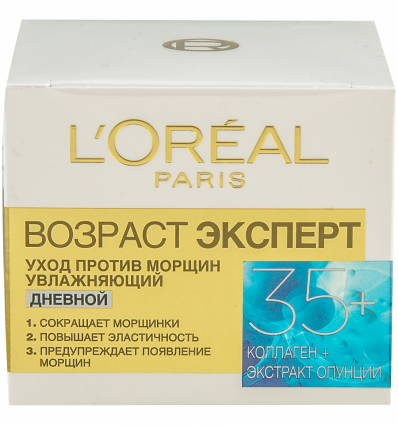 Крем для лица L`Oréal Paris Возраст эксперт 35+ Увлажняющий дневной 50мл