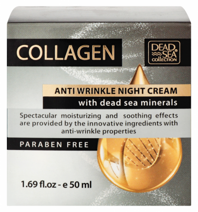Крем Dead Sea Collection Collagen нічний проти зморшок 50мл