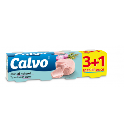 Calvo calvo тунець в собственном соку 4х80г