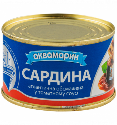 Сардина Аквамарин обжаренная в томатном соусе 230г