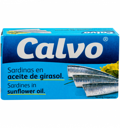 Сардины Calvo с подсолнечном масле 120гр