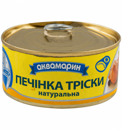 Печінка тріски Аквамарин натуральна 185г