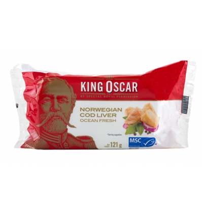 Печень трески King Oscar в собственном соку 121г