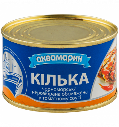 Килька Аквамарин черноморская в томатном соусе 230г