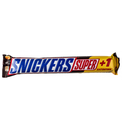 Батончик Snickers Super в молочному шоколаді 37,5г*3шт112,5г