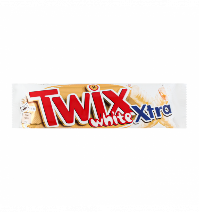 Батончик Twix White Xtra в білому шоколаді 2х37.5г/уп