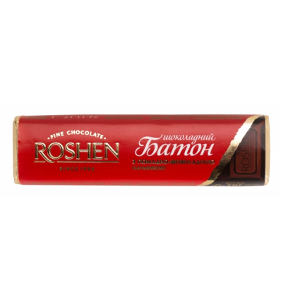 Батон шоколадный Roshen с помадно-шоколадной начинкой 43г