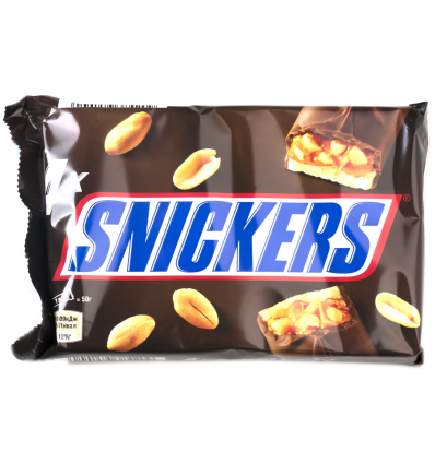 Батончики Snickers вкритий молочним шоколадом 50г*4шт 200г