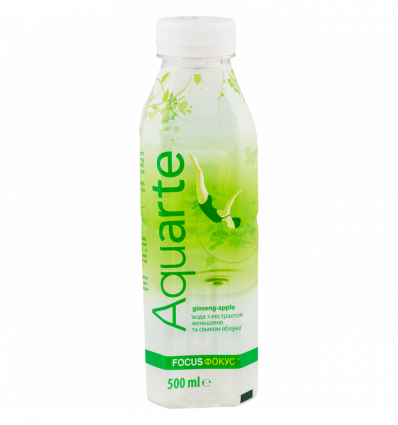 Напиток Aquarte Focus женьшень-яблоко безалкогольный, негазированный 0,5л