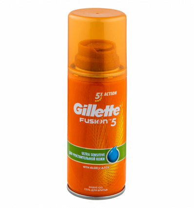 Гель для голiння Gillette Fusion для чутливої шкіри 75мл