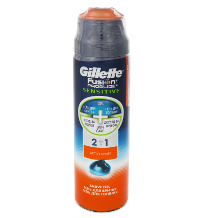 Гел для брит Gillette Fusion ProGlide 2в1 170мл