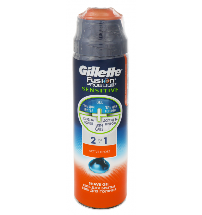 Гель для гоління Gillette Fusion ProGlide 2в1 170мл