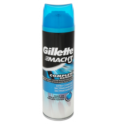 Гель для бритья Gillette Mach3 Complete Defense Экстракомфорт 200мл