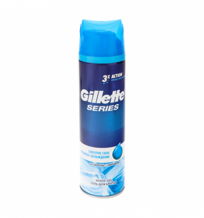 Гель для бритья Gillette Series Sensitive Cool для чувствительной кожи 200мл