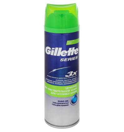 Гель для гоління Gillette Series для чутливої шкіри 200мл
