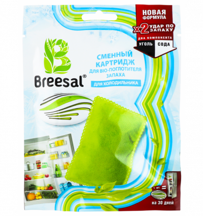 Сменный катридж Breesal для Bіо-поглотителя запаха для холодильника 80г
