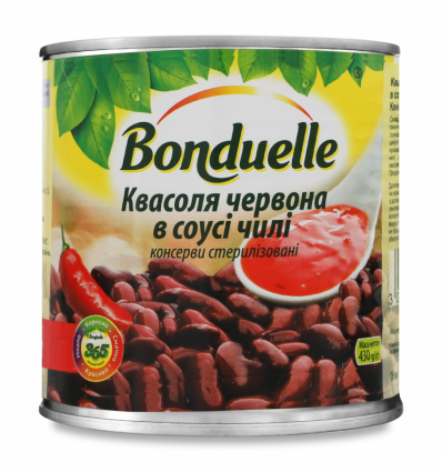 Квасоля Bonduelle червона в соусі чилі консервована 430г
