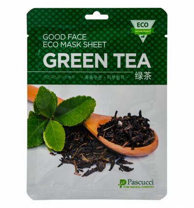 Маска для лица Pascucci зеленый чай 23мл