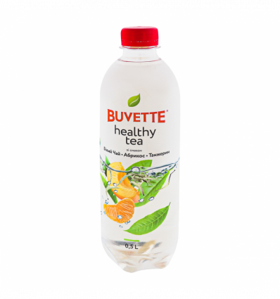 Напій Buvette Healthy tea зі смаком білого чаю абрикосу та танжерину 0,5л