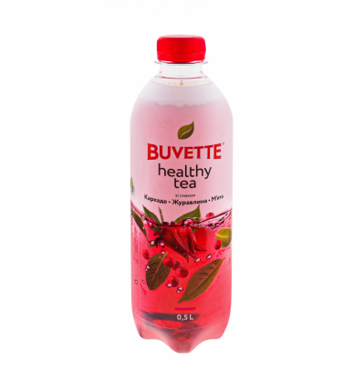 Напиток Buvette Healthy tea со вкусом каркаде клюквы и мяты 0,5л