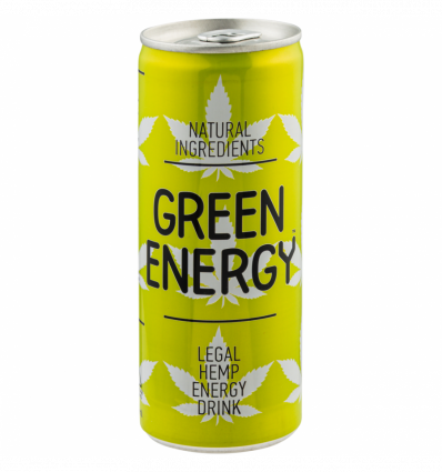 Напій безалкогольний Green Energy енергетичний бляшана банка 0,25л