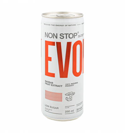 Напиток Non Stop Evolution безалкогольный энергетический 250мл жестяная банка