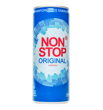 Напиток Non Stop Original энергетический безалкогольный сильногазированный 250мл жестяная банка