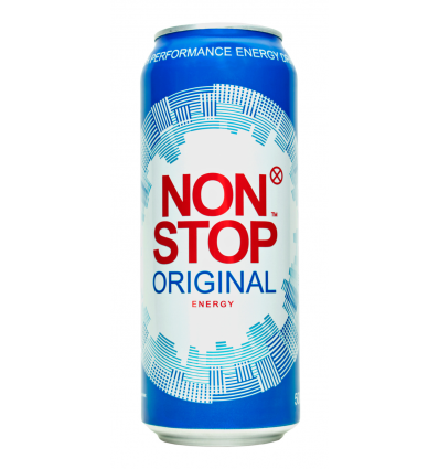Напій Non Stop Original безалкогольний сильногазований енергетичний 500мл бляшана банка